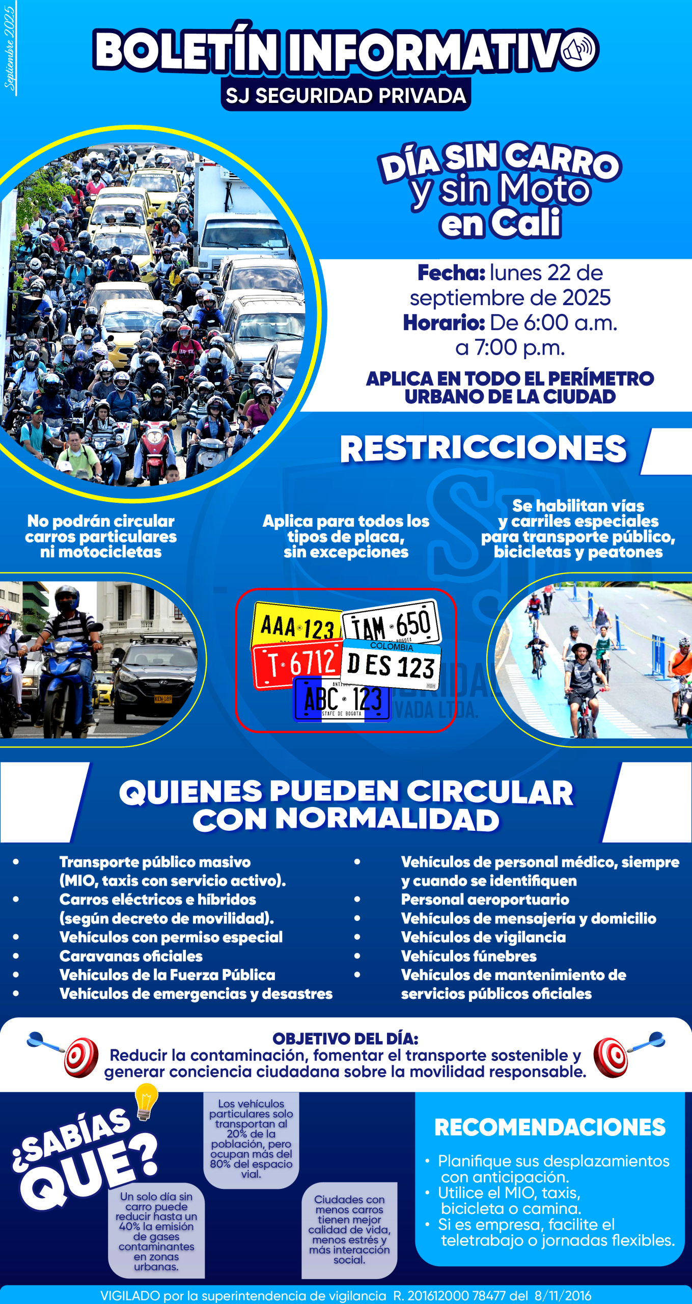 Día sin carro ni moto Cali
